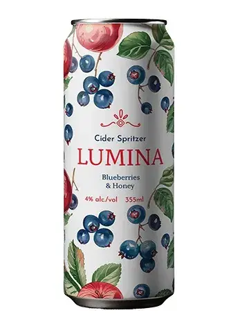 Double Hill Lumina blueberry cider spritzer can