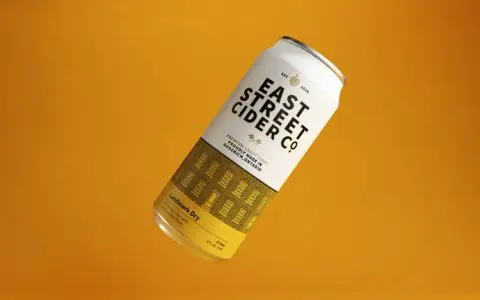 Can of East Street Cider Landmark Dry