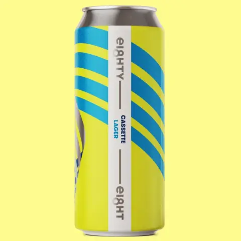 Eighty-Eight Brewing Cassette lager can
