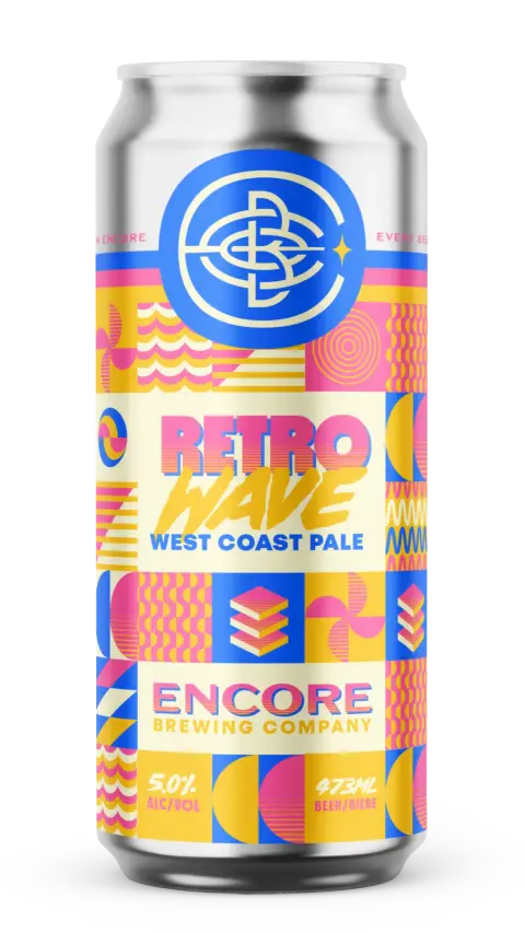 Retrowave can by Encore Brewing Company