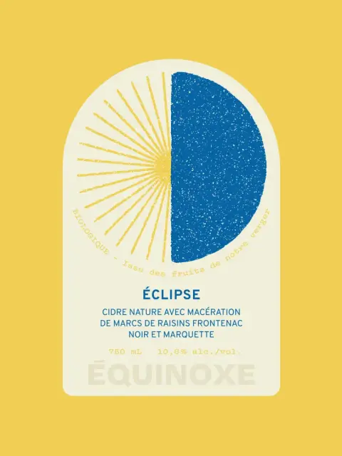 Bottle of Éclipse cider