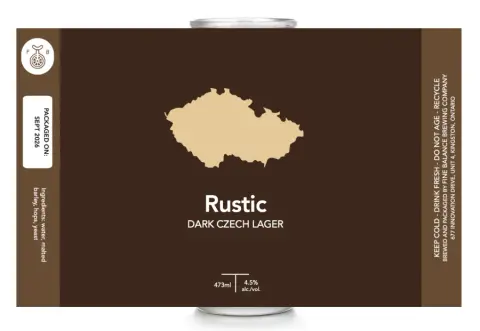 Rustic Dark Czech Lager can