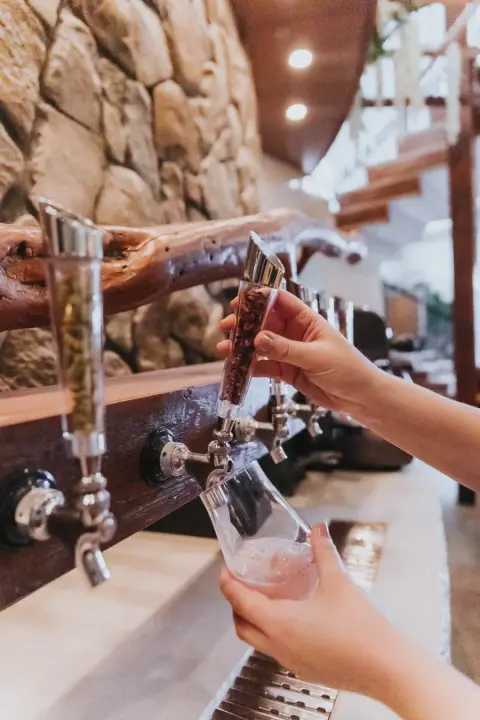 Cider taps at the Folktale tasting lounge