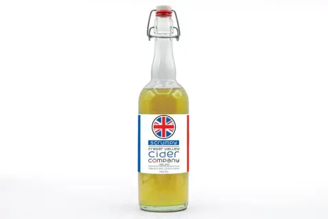 A 750ml bottle of Fraser Valley Cider English-style Scrumpy
