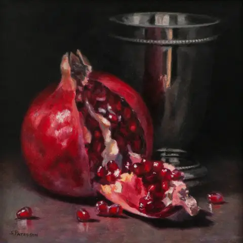 Pomegranate and Silver Cup