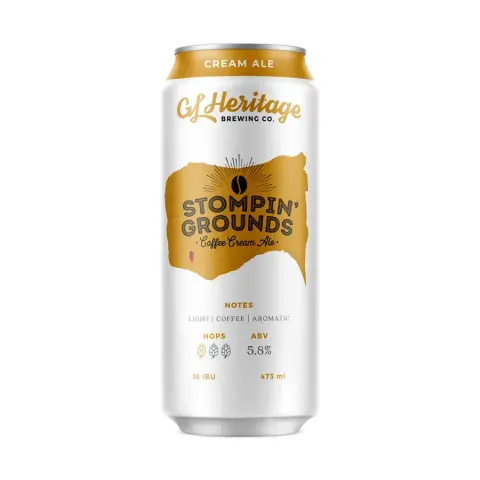 Can of GL Heritage Stompin' Grounds cream ale