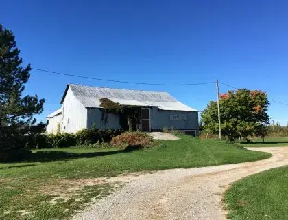 The old barn on the Grey & Gold farm that houses the cider production