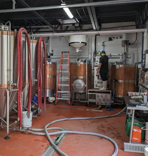 The Griendel brewhouse in Saint-Jacques-de-Leeds