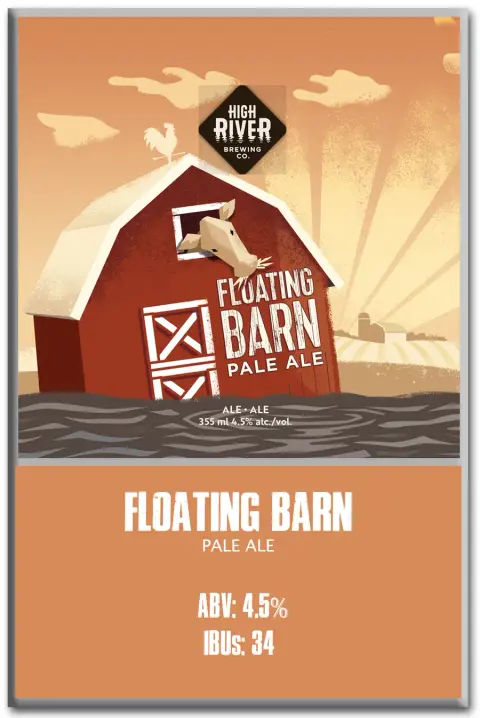 Floating Barn Pale Ale beer card