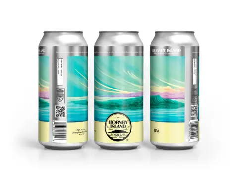 Hornby Island Brewing IPA cans