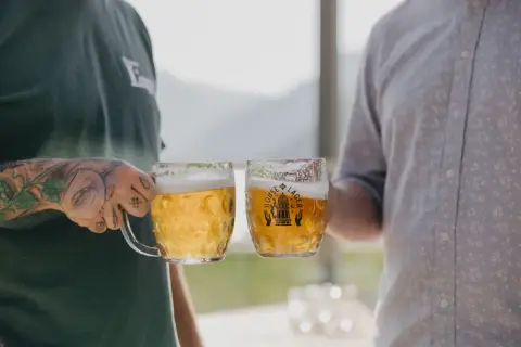 A stein of House of Lager beer