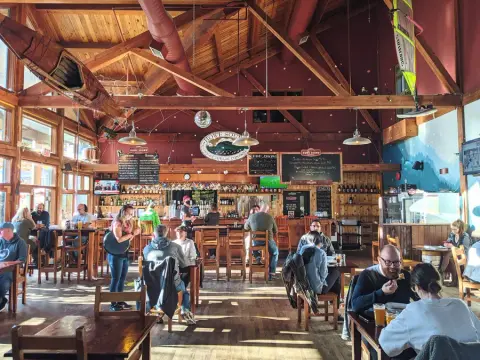 Howe Sound Brewing brewpub interior in Squamish