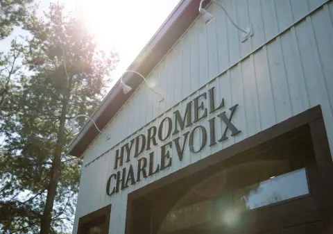 The Hydromel Charlevoix shop front in Baie-Saint-Paul