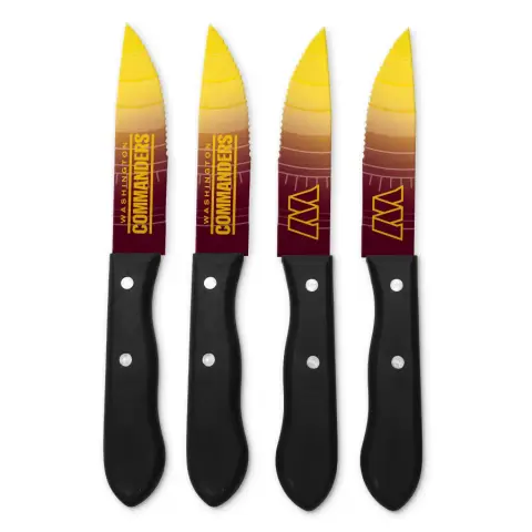 NFL Washington Commanders 4 pc Steak Knives