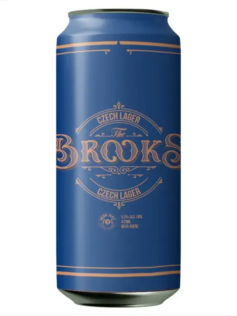 The Brooks Czech Lager can