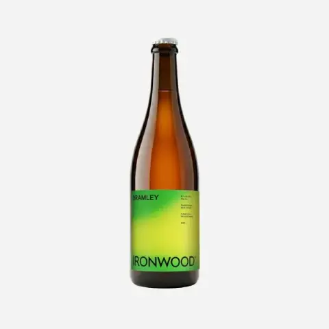 Ironwood Bramley English Bittersharp artisanal cider bottle