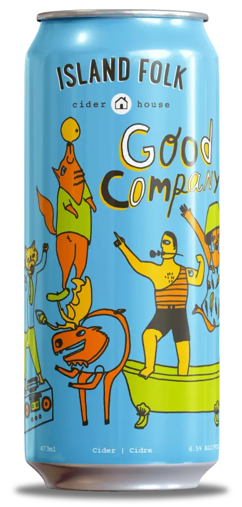 Island Folk Good Company cider can