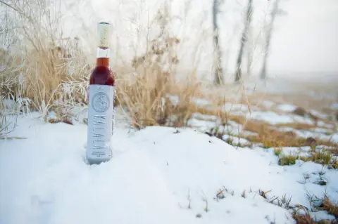 A bottle of Kalala icewine