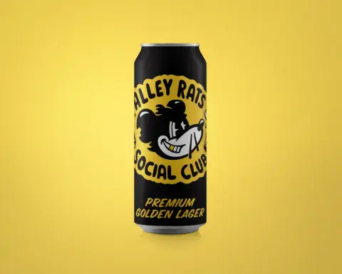 Can of Kettle River Alley Rats Social Club golden lager