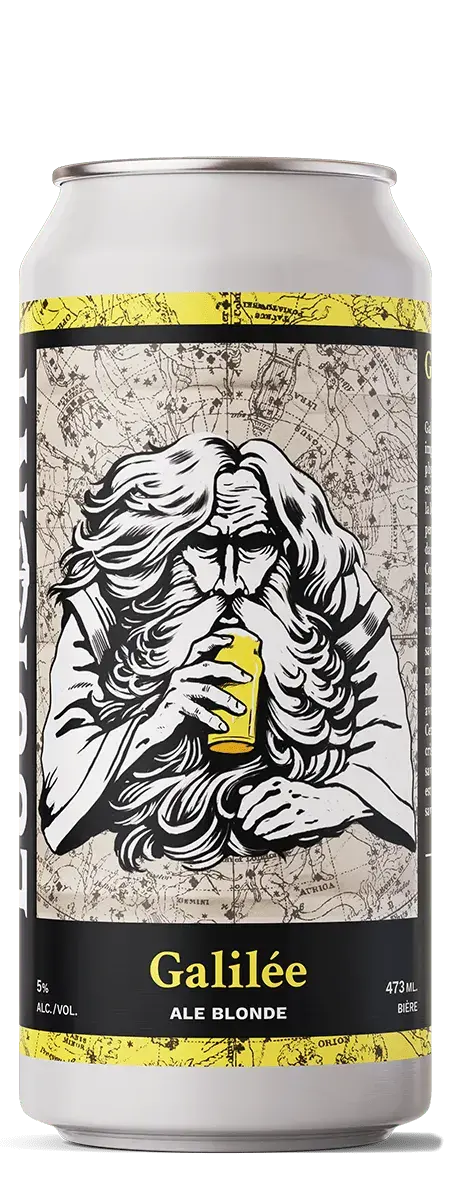 A can of Galilée blonde ale from L'Octant