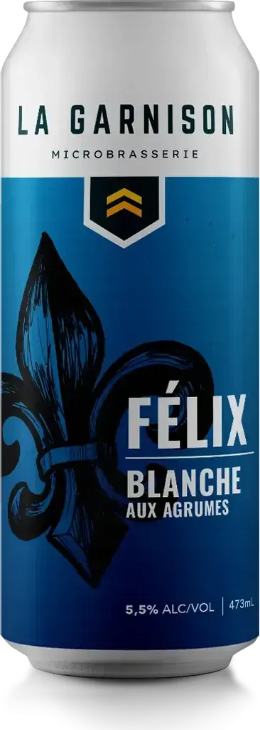 Can of La Garnison Félix citrus wheat beer