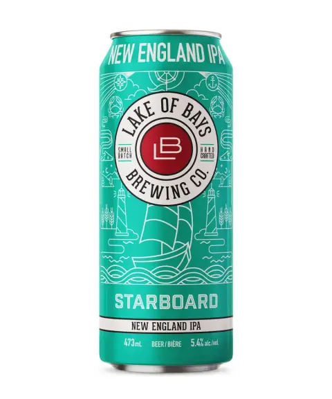Can of Lake of Bays Starboard New England IPA