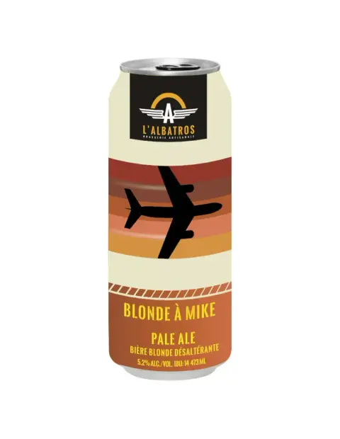Blonde à Mike pale ale, the first beer brewed at L'Albatros