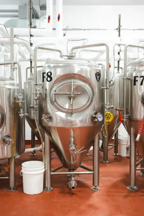 Fermentation tanks at Le Plongeon