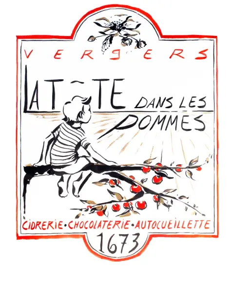The cidery at Les Vergers La tête dans les pommes