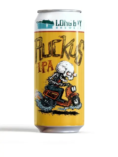 Can of Ruckus from Long Bay Brewery