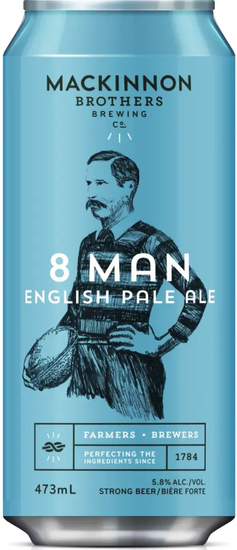 A can of MacKinnon Brothers 8 Man English Pale Ale