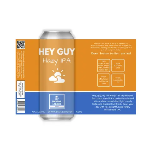 Manual Labour Hey Guy Hazy IPA