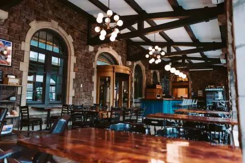Maritime Express Cider Co. taproom interior in Kentville