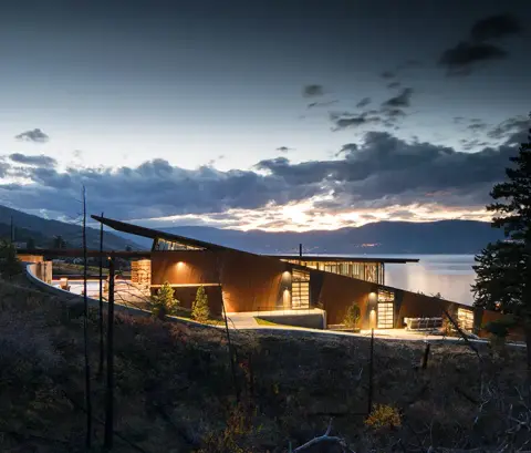Olson Kundig designed Martin's Lane Winery building in BC