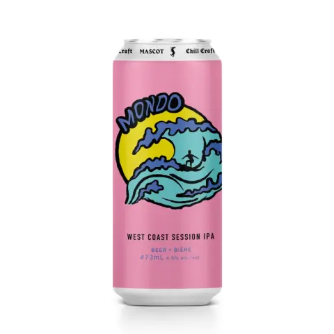 A can of Mascot Mondo West Coast Session IPA