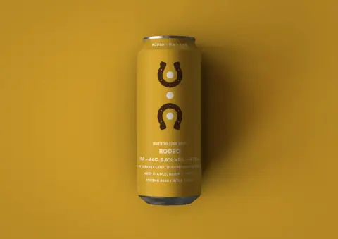 A tall can of Matron Rodeo IPA