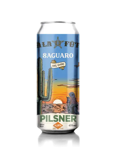 A can of À la Fût Saguaro pilsner