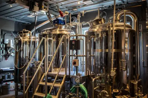 The Brouemalt brewhouse
