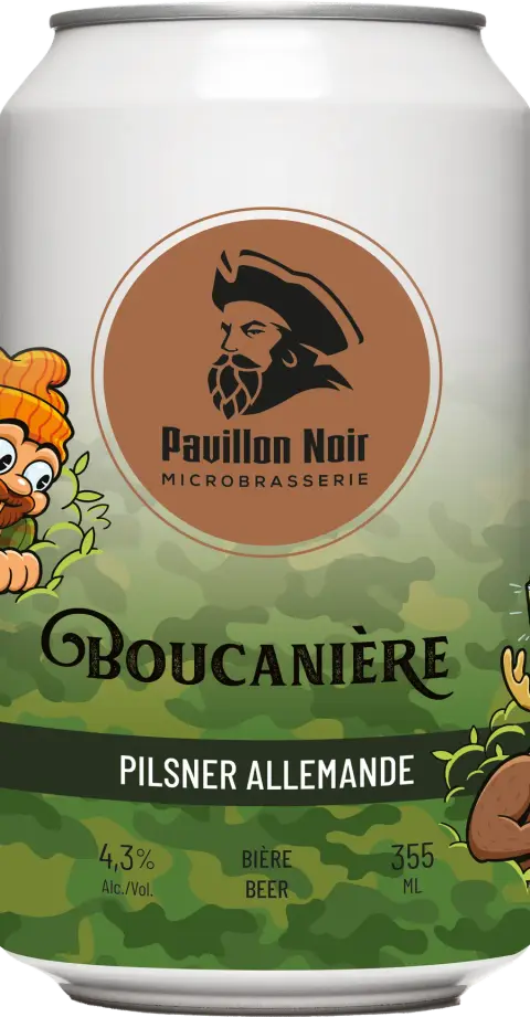 Can of Boucanière German pilsner