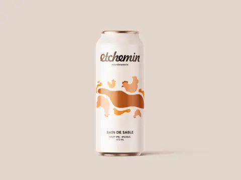Can of Bain de Sable hazy IPA from Microbrasserie Etchemin