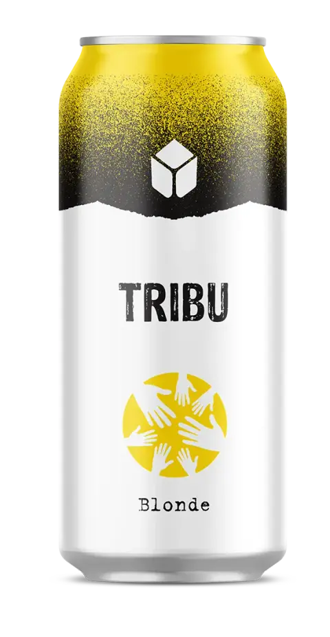 Can of Tribu English blonde from La Boite à malt