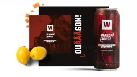 Can of Wagon Rouge red ale