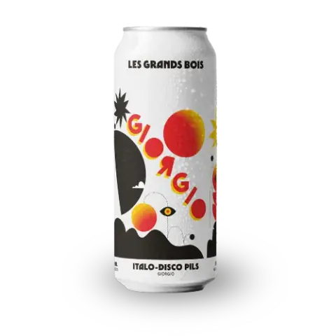 Can of Giorgio Italo-disco pils from Les Grands Bois