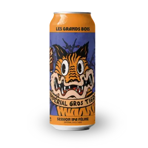 Can of Impérial Gros Tigre session IPA from Les Grands Bois