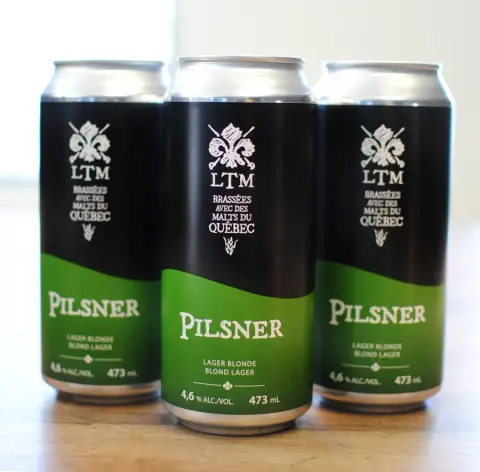 Les Trois Mousquetaires Pilsner, 473 ml can