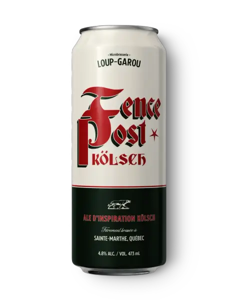 Can of Fence Post Kölsch from Microbrasserie Loup-Garou