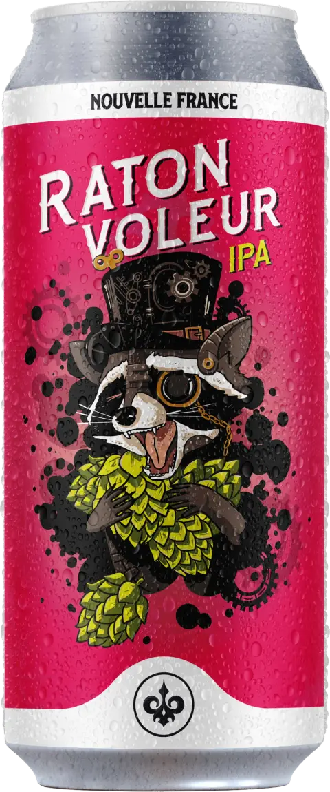 Can of Nouvelle-France Raton Voleur cold IPA
