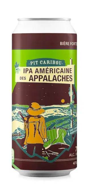 Can of Pit Caribou IPA Américaine des Appalaches