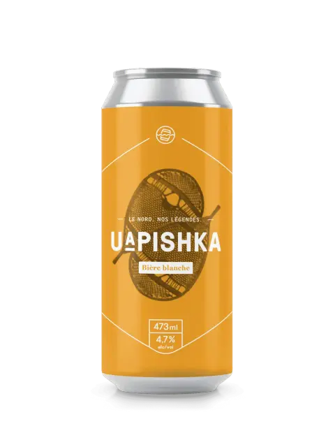 Can of St-Pancrace Uapishka Belgian white