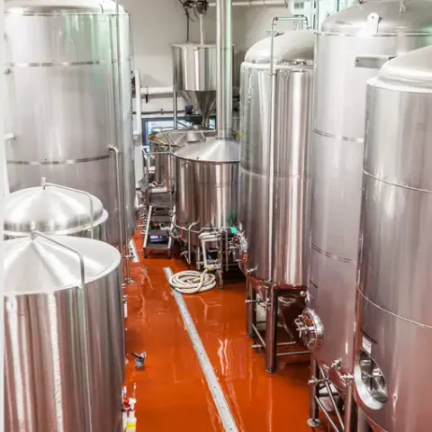 Brewing tanks at Mt. Begbie in Revelstoke